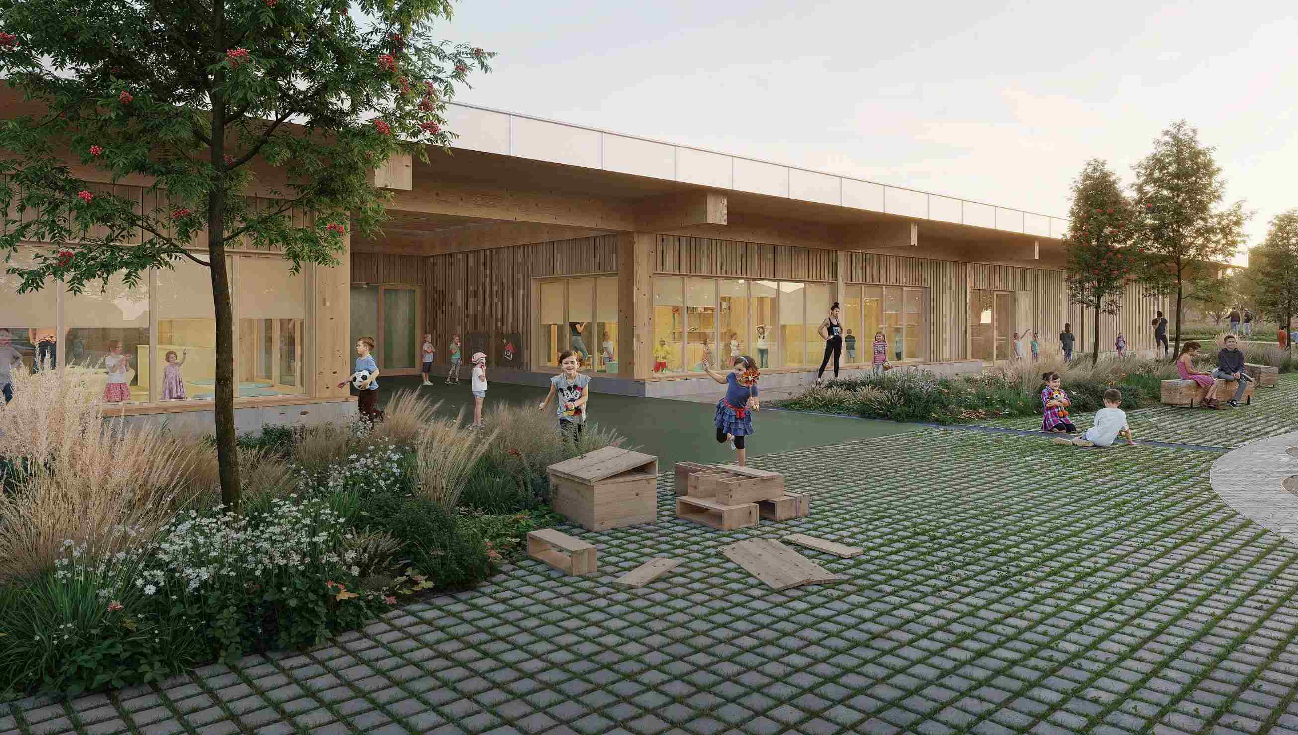 2025 - Tartu Raadi lasteaed. Hoone CLT paneelid töödeldud toonimata SPFR-100-ga. 2025 - Tartu Raadi lasteaed. Hoone CLT paneelid töödeldud toonimata SPFR-100-ga.